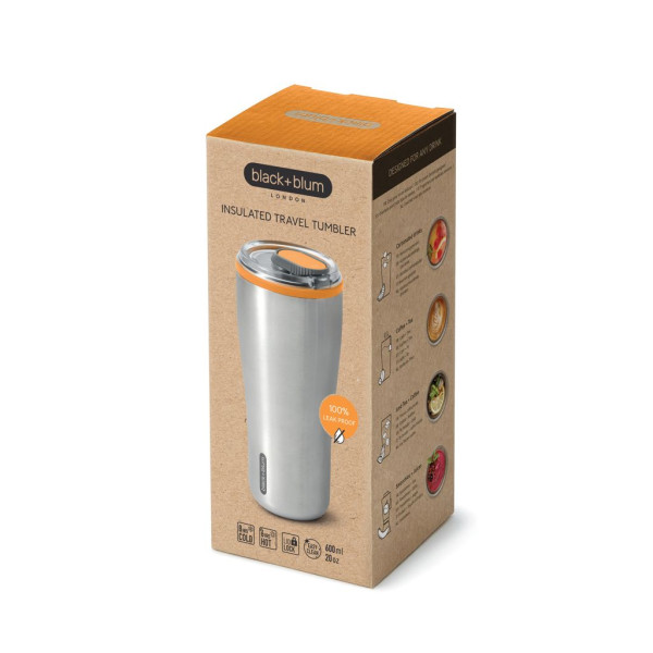 Mug de voyage isotherme 600ml Black+Blum Personnalisable | BCM Goodies