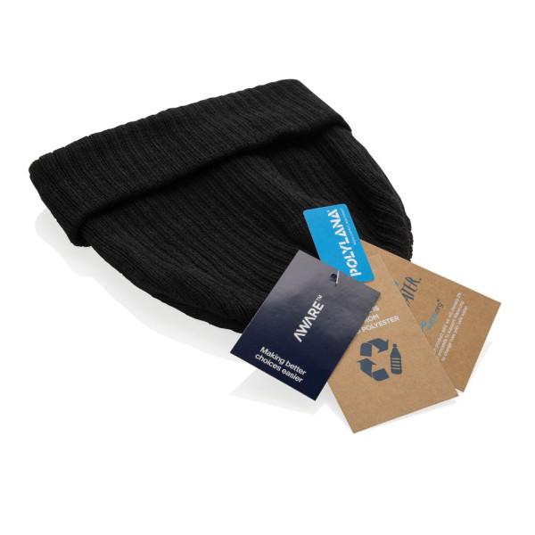Bonnet Pryor avec revers AWARE™ Polylana® - Bonnet en polyester recyclé pour un style éco-responsable