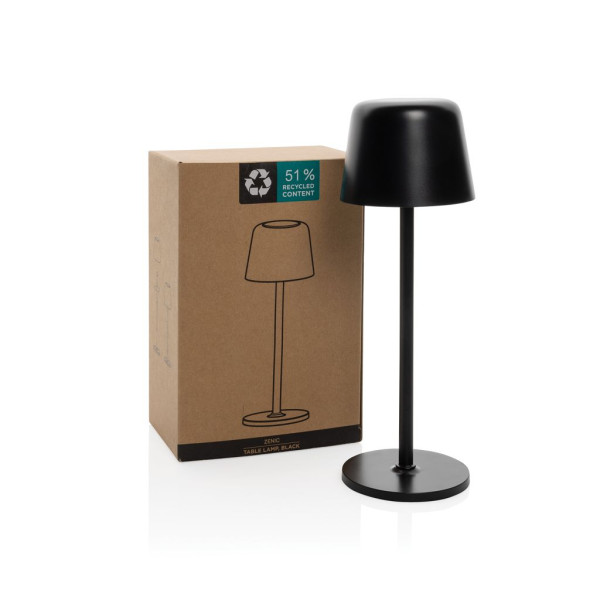 Lampe de table rechargeable par USB en plastique RCS Zenic - Produit durable pour entreprises | BCM Goodies
