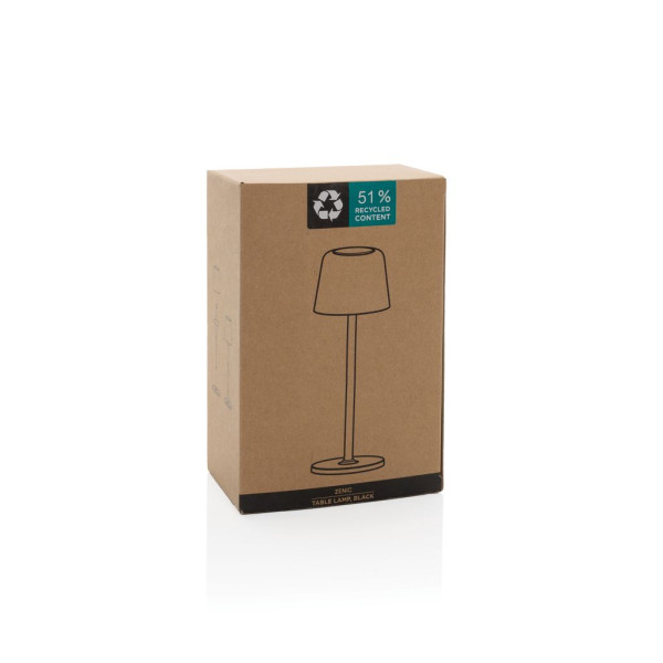Lampe de table rechargeable par USB en plastique RCS Zenic - Produit durable pour entreprises | BCM Goodies