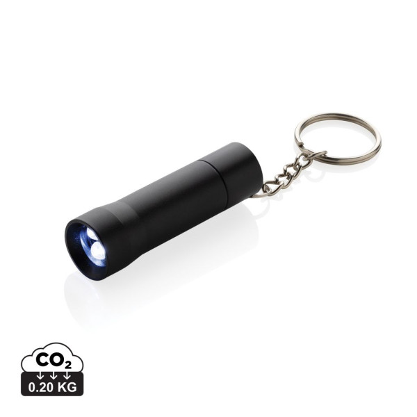 Porte-clés torche en aluminium recyclé RCS Flash - Accessoire écologique pour plein air | BCM Goodies
