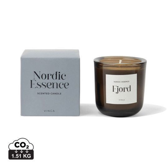 Bougie parfumée Nordic personnalisable - Bougie parfumée à la cire de soja pour événements et cadeaux d'entreprise