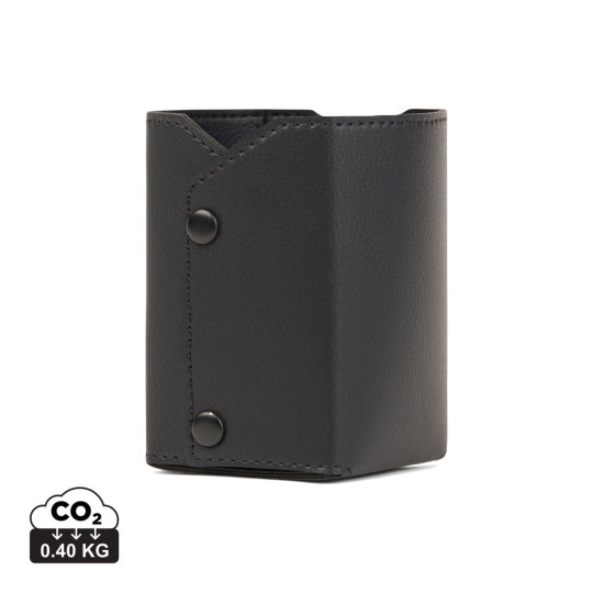 Porte-crayon Timo en polyester recyclé RCS - Accessoire de bureau pratique et écologique