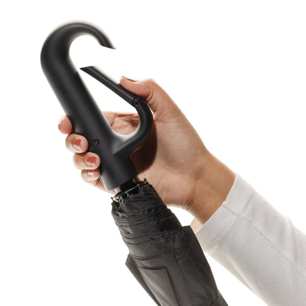 Parapluie 21 avec mousqueton en rPET AWARE™ Yara - Accessoire pratique et éco-responsable | BCM Goodies