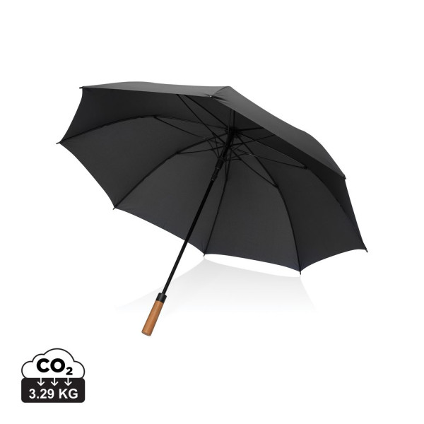Parapluie tempête 30 pouces recyclé Tony avec poignée en acacias - Accessoire durable pour affronter les intempéries | BCM Goodi