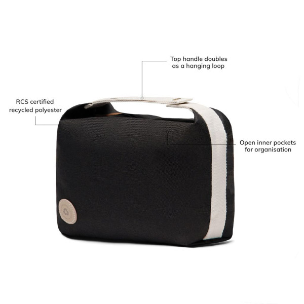 Trousse de toilette VINGA RCS Sortino en polyester recyclé certifié RCS - BCM Goodies