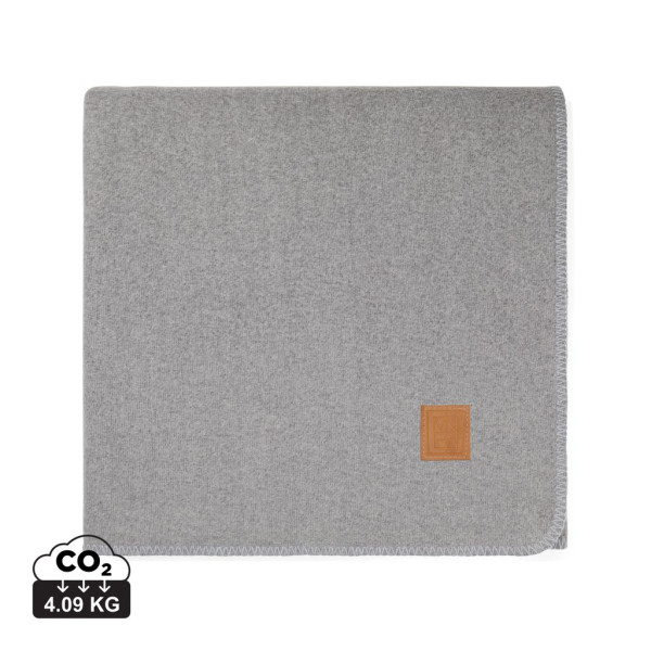 Couverture en rPET GRS Moulton VINGA - 130x170 cm en polyester recyclé certifié - Idéal cadeaux d'entreprise durables