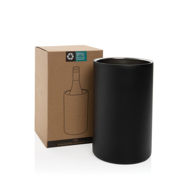 Seau à vin en acier inoxydable recyclé RCS Vino - Accessoire écologique pour vos soirées entre amis | BCM Goodies