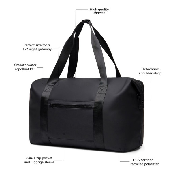 Sac week-end VINGA 24h RCS Baltimore en polyester recyclé pour voyages d'affaires - BCM Goodies