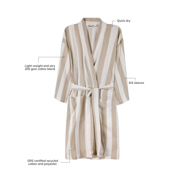 Acheter le peignoir VINGA L/XL hammam GRS Ornos en ligne - BCM Goodies