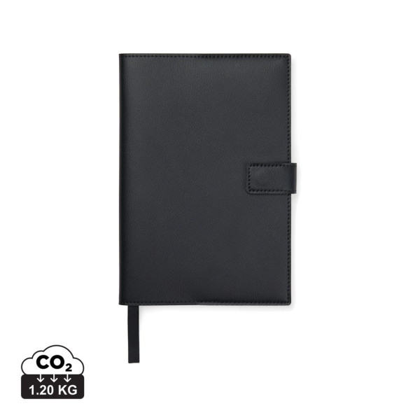 Carnet A5 en polyester recyclé RCS Timo - Carnet personnalisable durable - BCM Goodies
