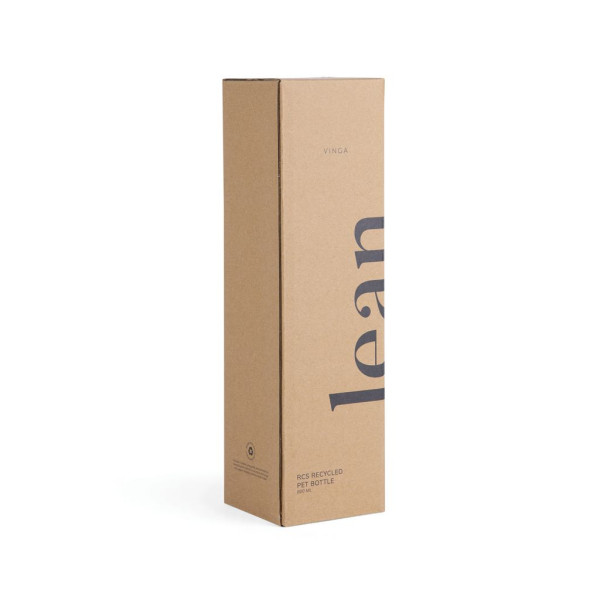 Bouteille d'eau VINGA 800ml RCS RPET Lean - Goodies personnalisable pour séances d'entraînement