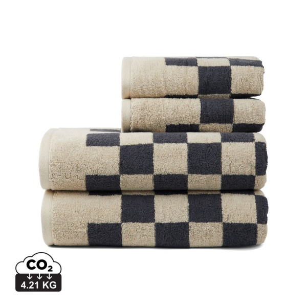Serviettes en coton biologique OCS Vinga Elba - Lot de 4 serviettes de qualité supérieure