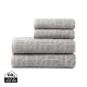 Ensemble de 4 serviettes en coton biologique VINGA Verso - Lot de serviettes douces et absorbantes - Personnalisable avec logo -