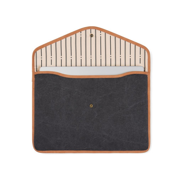 Housse d'ordinateur VINGA Bosler 14 en toile recyclée GRS - Accessoire éco-responsable pour protéger votre ordinateur