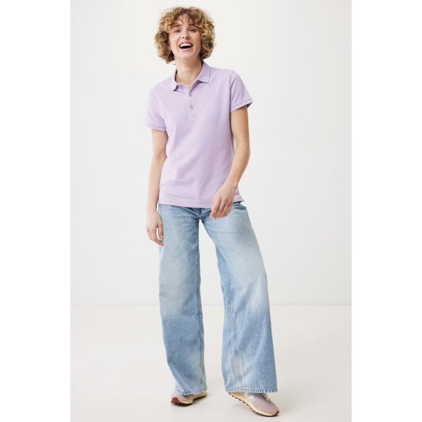 Polo en coton recyclé Iqoniq Yosemite Femme - Polo féminin en coton bio et recyclé - BCM Goodies