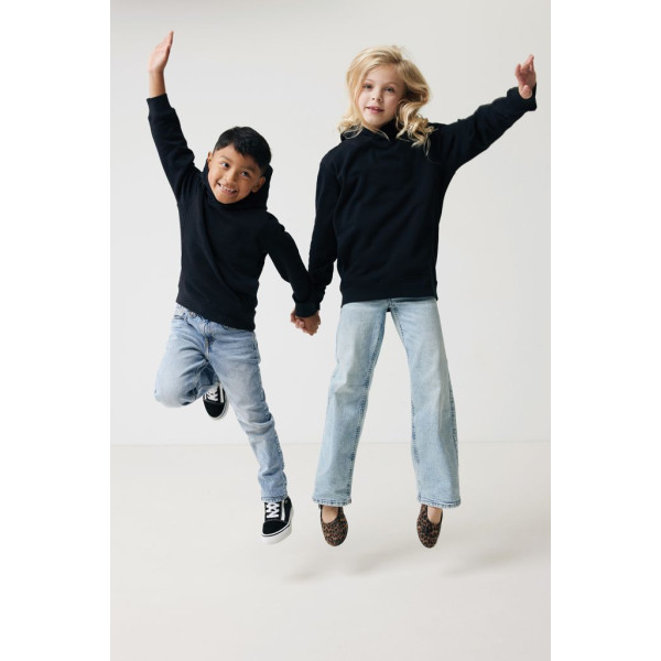 Sweat à capuche enfant en coton bio et recyclé avec poches latérales - BCM Goodies