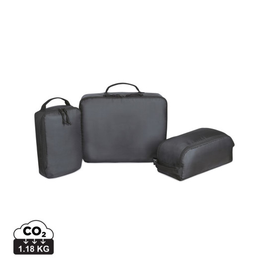 Cubes de compression en rPET AWARE™ Renew pour voyage d'affaires - Lot de 3 cubes de rangement écologiques et pratiques