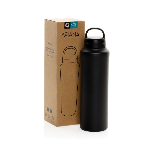 Bouteille Aviana™ Rowan 740ml en acier recyclé RCS - Personnalisable pour entreprise