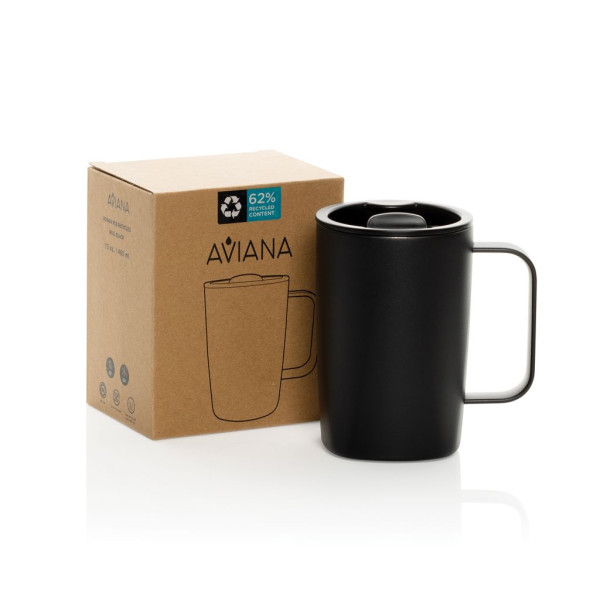 Mug 450ml en acier recyclé RCS Aviana™ Rowan - Gemline - BCM Goodies