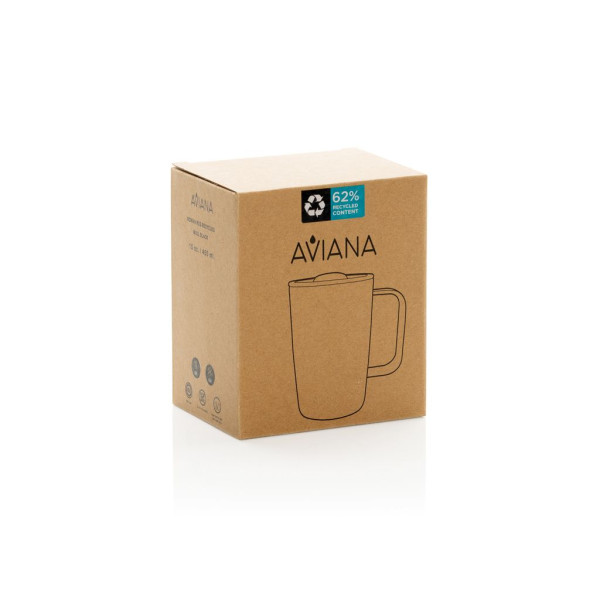 Mug 450ml en acier recyclé RCS Aviana™ Rowan - Gemline - BCM Goodies