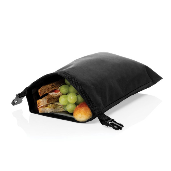 Sac à lunch pliable Snackstrap AWARE™ RPET personnalisable pour entreprise | BCM Goodies