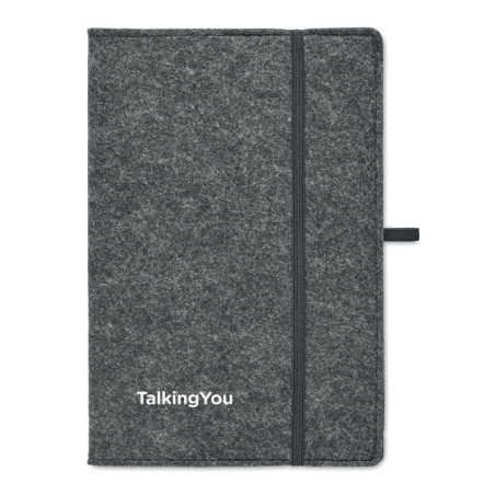 Carnet A5 en feutre RPET FELTBOOK Personnalisable | BCM Goodies - 5