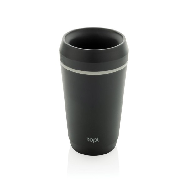 Mug 354 ml avec couvercle 360 en plastique recyclé Topl - BCM Goodies