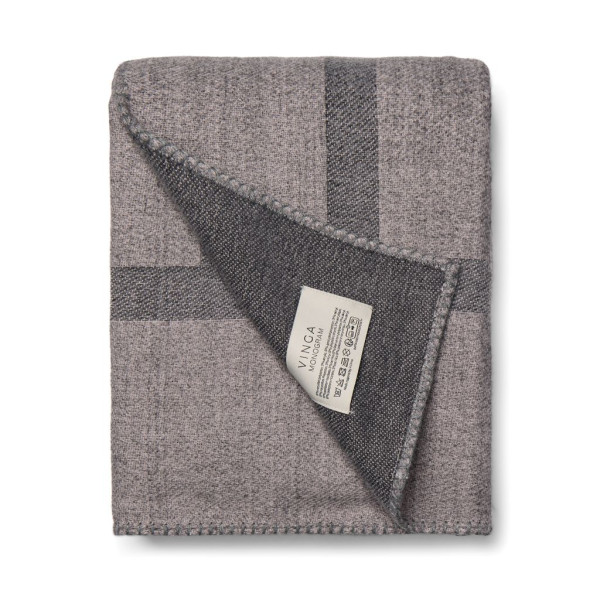 Couverture Monogramme personnalisable en polyester recyclé 170x130cm - BCM Goodies