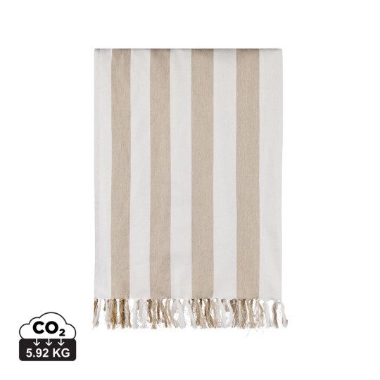Serviette de plage familiale style hammam VINGA XXL Ornos GRS - Serviette de plage écologique personnalisable - BCM Goodies