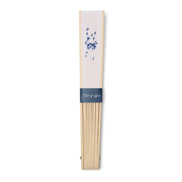 Éventail en bambou certifié FSC® personnalisable pour communication de marque | BCM Goodies