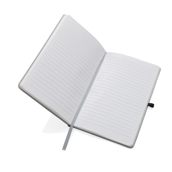 Carnet A5 à couverture rigide en cuir recyclé pour professionnels - BCM Goodies
