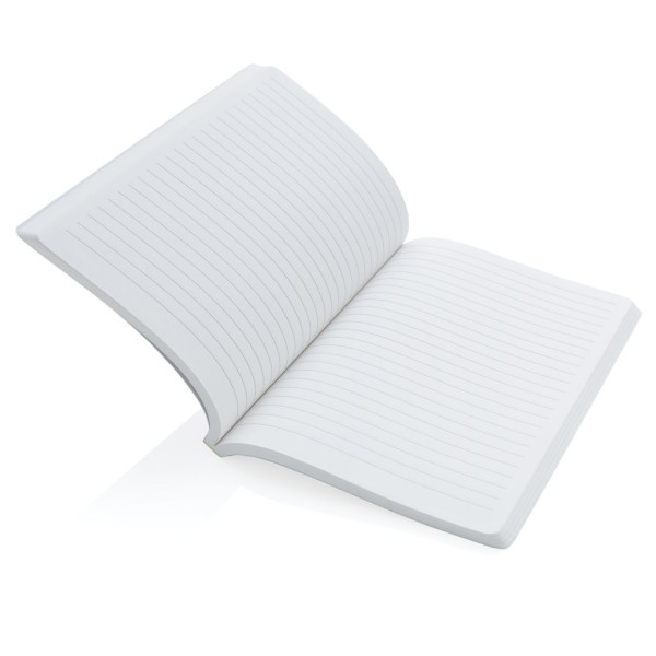 Carnet A5 en papier minéral IMPACT de BCM Goodies - Carnet écologique ligné avec couverture souple