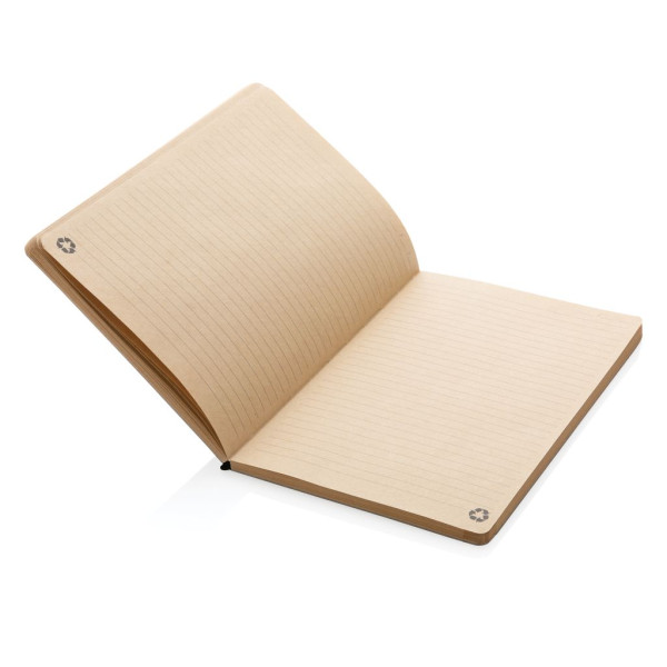 Carnet A5 à couverture en kraft et en liège Personnalisable | BCM Goodies