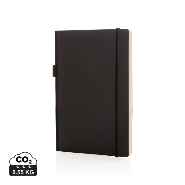 Carnet A5 à Couverture Rigide avec Soufflet - Papier Certifié FSC® - Marque-page et Passant à Stylo - Pochette Arrière - Idéal p