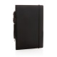 Carnet A5 à Couverture Rigide avec Soufflet - Papier Certifié FSC® - Marque-page et Passant à Stylo - Pochette Arrière - Idéal p