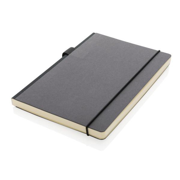 Carnet A5 à Couverture Rigide avec Soufflet - Papier Certifié FSC® - Marque-page et Passant à Stylo - Pochette Arrière - Idéal p