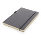 Carnet A5 à Couverture Rigide avec Soufflet - Papier Certifié FSC® - Marque-page et Passant à Stylo - Pochette Arrière - Idéal p