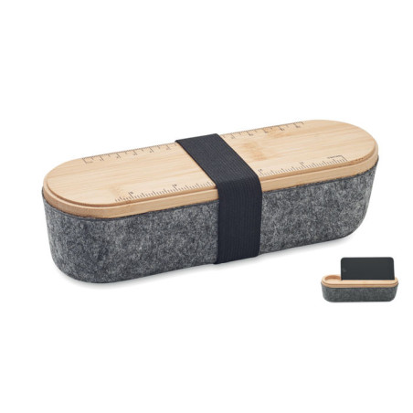 Trousse  en feutre RPET MILE Personnalisable | BCM Goodies - 2