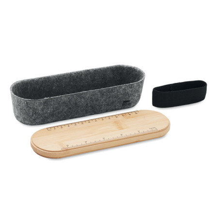 Trousse  en feutre RPET MILE Personnalisable | BCM Goodies - 5