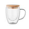 Mug en verre double paroi 300ml TIRAL Personnalisable | BCM Goodies - 1