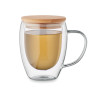 Mug en verre double paroi 300ml TIRAL Personnalisable | BCM Goodies - 4