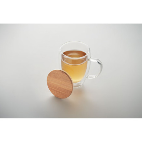 Mug en verre double paroi 300ml TIRAL Personnalisable | BCM Goodies - 5