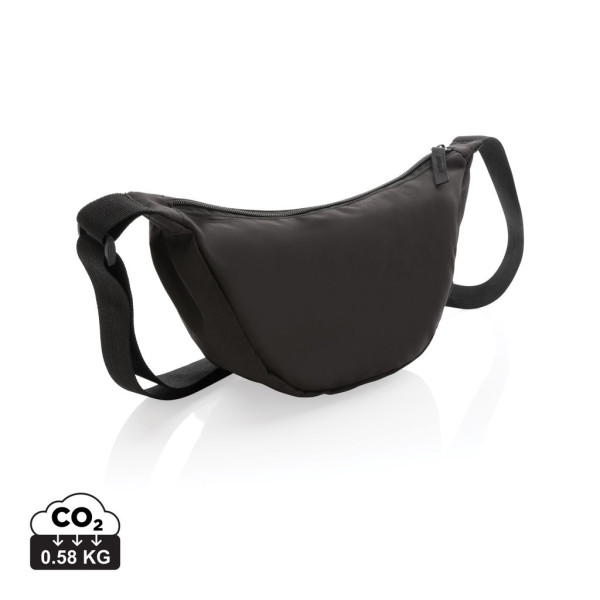 Sac banane en bandoulière en rPET AWARE™ Crescent - Accessoire durable pour entreprise | BCM Goodies