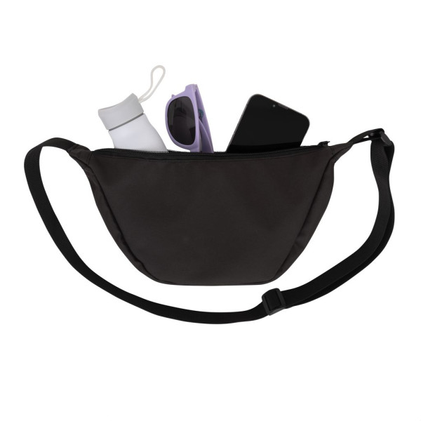 Sac banane en bandoulière en rPET AWARE™ Crescent - Accessoire durable pour entreprise | BCM Goodies