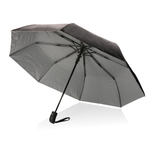 Mini parapluie 21 en rPET 190T bi couleur Impact AWARE™ - Parapluie écologique avec engagement social | BCM Goodies