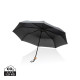 Mini parapluie 20.5 rPET 190T poignée bambou Impact AWARE™ - Parapluie durable et solidaire | BCM Goodies