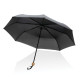Mini parapluie 20.5 rPET 190T poignée bambou Impact AWARE™ - Parapluie durable et solidaire | BCM Goodies