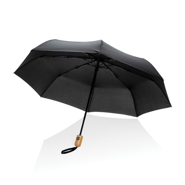 Parapluie automatique en bambou rPET 190T recyclé - BCM Goodies