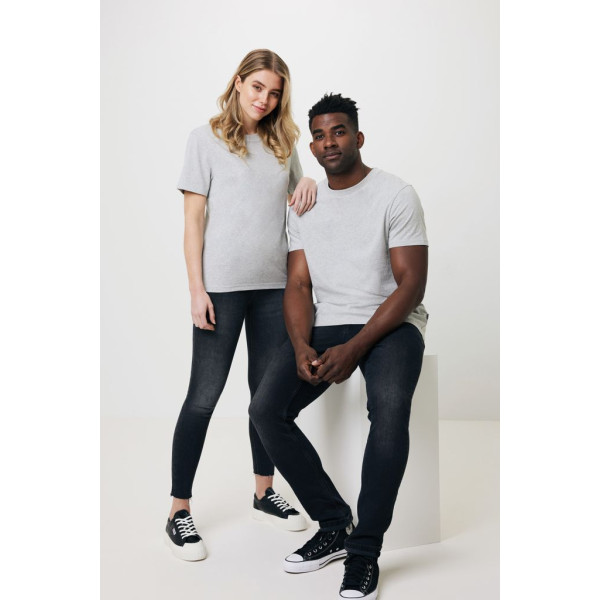 T-shirt en coton recyclé non teinté Iqoniq Manuel - Vêtement unisexe en coton durable pour entreprises responsables